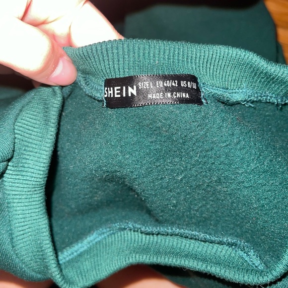 Shein Olive Green Sweatshirt - Picture 2 of 4